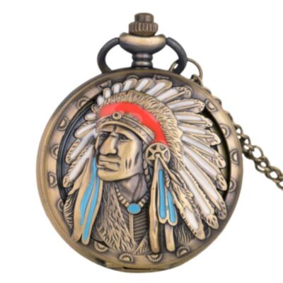 Montre à Gousset <br>Chef Indien