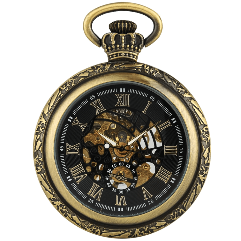 Montre à Gousset Ancienne Mécanique - Mouvement à Revoir - Acier - Pour Homme - Occasion